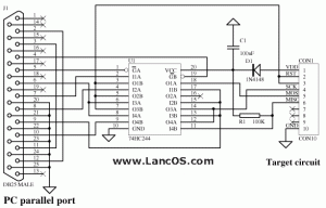 Схема ISP программатора от LancOS - avrisp-siprog