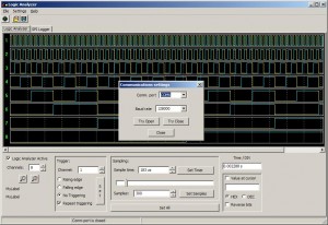 Logic Analyzer Comm Port Settings