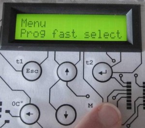 Menu Prog fast select